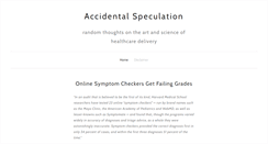 Desktop Screenshot of accidentalspeculation.com